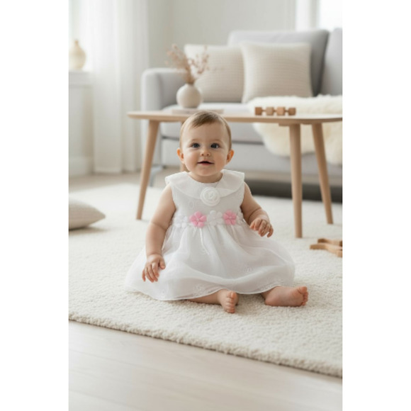 New Baby Girl Dress Set with underwear Size 9 to 12 months - Picture 2 of 3